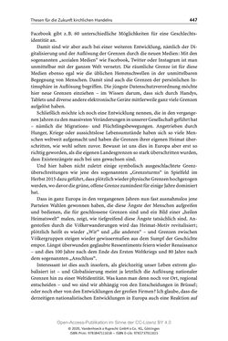 Image of the Page - 447 - in Menschenrechte und Gerechtigkeit als bleibende Aufgaben - Beiträge aus Religion, Theologie, Ethik, Recht und Wirtschaft