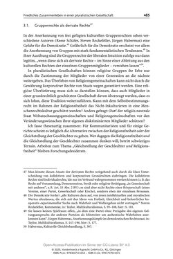 Image of the Page - 485 - in Menschenrechte und Gerechtigkeit als bleibende Aufgaben - Beiträge aus Religion, Theologie, Ethik, Recht und Wirtschaft