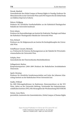 Image of the Page - 718 - in Menschenrechte und Gerechtigkeit als bleibende Aufgaben - Beiträge aus Religion, Theologie, Ethik, Recht und Wirtschaft