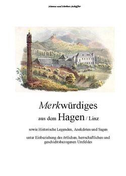 Bild der Seite - Titelblatt vorne - in Merkwürdiges aus dem Hagen  - Sowie historische Legenden, Anekdoten und Sagen 