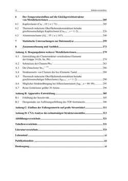 Bild der Seite - VI - in Aufklärung der Struktur von Metallclusterionen in der Gasphase mittels Elektronenbeugung