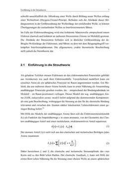 Bild der Seite - 7 - in Aufklärung der Struktur von Metallclusterionen in der Gasphase mittels Elektronenbeugung