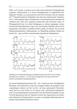 Bild der Seite - 122 - in Aufklärung der Struktur von Metallclusterionen in der Gasphase mittels Elektronenbeugung