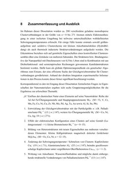 Image of the Page - 273 - in Aufklärung der Struktur von Metallclusterionen in der Gasphase mittels Elektronenbeugung