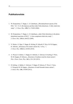Image of the Page - XII - in Aufklärung der Struktur von Metallclusterionen in der Gasphase mittels Elektronenbeugung