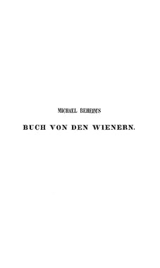 Bild der Seite - (00000005) - in Michael Beheim's - Buch von den Wienern