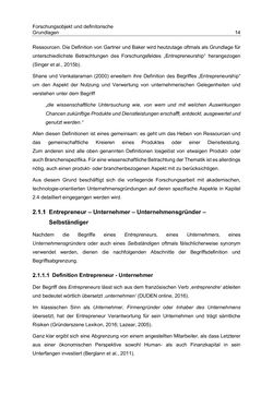 Image of the Page - 14 - in Motive und unternehmerische Kompetenzen von GründerInnen technologie-orientierter Unternehmen