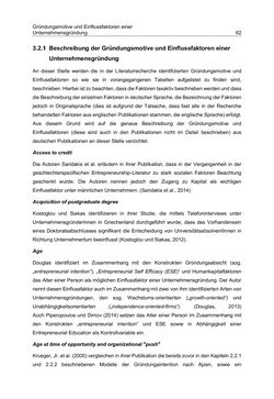Image of the Page - 62 - in Motive und unternehmerische Kompetenzen von GründerInnen technologie-orientierter Unternehmen
