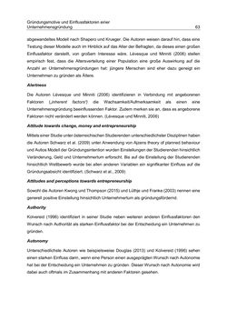 Image of the Page - 63 - in Motive und unternehmerische Kompetenzen von GründerInnen technologie-orientierter Unternehmen