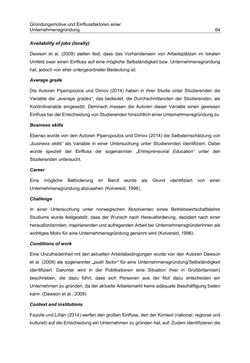 Image of the Page - 64 - in Motive und unternehmerische Kompetenzen von GründerInnen technologie-orientierter Unternehmen
