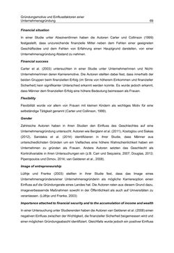 Image of the Page - 69 - in Motive und unternehmerische Kompetenzen von GründerInnen technologie-orientierter Unternehmen