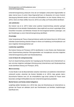Image of the Page - 71 - in Motive und unternehmerische Kompetenzen von GründerInnen technologie-orientierter Unternehmen