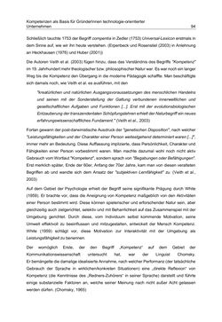 Bild der Seite - 94 - in Motive und unternehmerische Kompetenzen von GründerInnen technologie-orientierter Unternehmen