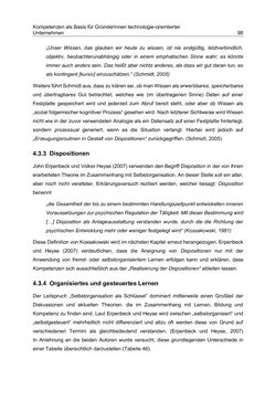 Bild der Seite - 98 - in Motive und unternehmerische Kompetenzen von GründerInnen technologie-orientierter Unternehmen