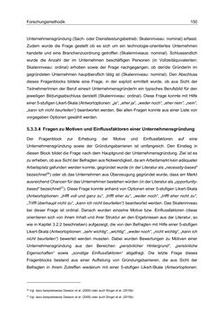 Bild der Seite - 150 - in Motive und unternehmerische Kompetenzen von GründerInnen technologie-orientierter Unternehmen