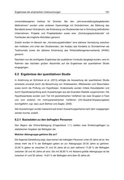 Image of the Page - 161 - in Motive und unternehmerische Kompetenzen von GründerInnen technologie-orientierter Unternehmen