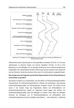Bild der Seite - 180 - in Motive und unternehmerische Kompetenzen von GründerInnen technologie-orientierter Unternehmen