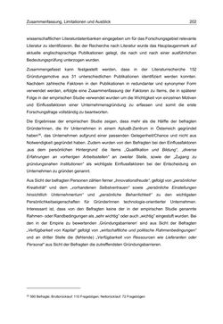 Image of the Page - 202 - in Motive und unternehmerische Kompetenzen von GründerInnen technologie-orientierter Unternehmen