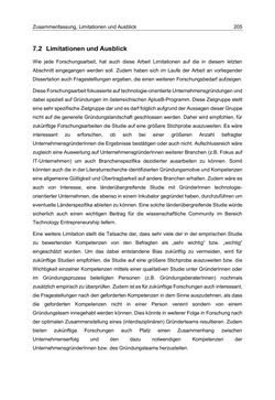 Image of the Page - 205 - in Motive und unternehmerische Kompetenzen von GründerInnen technologie-orientierter Unternehmen
