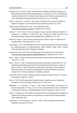 Image of the Page - 213 - in Motive und unternehmerische Kompetenzen von GründerInnen technologie-orientierter Unternehmen