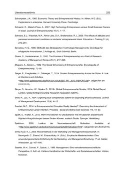 Image of the Page - 223 - in Motive und unternehmerische Kompetenzen von GründerInnen technologie-orientierter Unternehmen