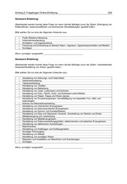 Bild der Seite - 255 - in Motive und unternehmerische Kompetenzen von GründerInnen technologie-orientierter Unternehmen