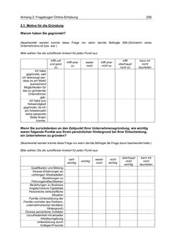 Bild der Seite - 259 - in Motive und unternehmerische Kompetenzen von GründerInnen technologie-orientierter Unternehmen
