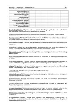 Bild der Seite - 262 - in Motive und unternehmerische Kompetenzen von GründerInnen technologie-orientierter Unternehmen
