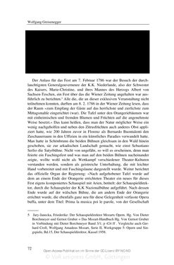 Bild der Seite - 72 - in Mozart und Salieri – Partner oder Rivalen? - Das Fest in der Orangerie zu Schönbrunn vom 7. Februar 1786