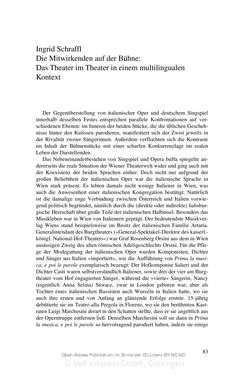 Bild der Seite - 83 - in Mozart und Salieri – Partner oder Rivalen? - Das Fest in der Orangerie zu Schönbrunn vom 7. Februar 1786