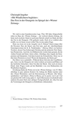 Bild der Seite - 127 - in Mozart und Salieri – Partner oder Rivalen? - Das Fest in der Orangerie zu Schönbrunn vom 7. Februar 1786