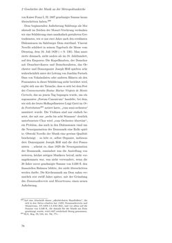 Bild der Seite - 76 - in Musik am Dom zu Salzburg - Repertoire und liturgisch gebundene Praxis zwischen hochbarocker Repräsentation und Mozart-Kult