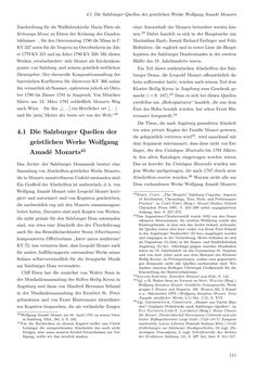 Bild der Seite - 111 - in Musik am Dom zu Salzburg - Repertoire und liturgisch gebundene Praxis zwischen hochbarocker Repräsentation und Mozart-Kult