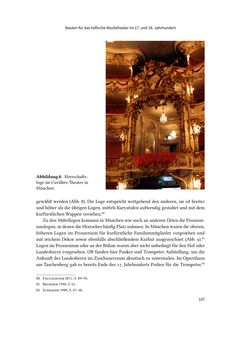 Image of the Page - 107 - in Musiktheater im höfischen Raum des frühneuzeitlichen Europa - Hof – Oper – Architektur