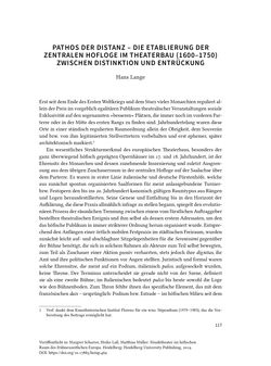 Image of the Page - 117 - in Musiktheater im höfischen Raum des frühneuzeitlichen Europa - Hof – Oper – Architektur