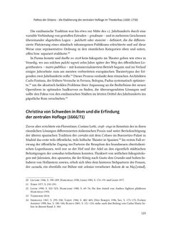 Bild der Seite - 123 - in Musiktheater im höfischen Raum des frühneuzeitlichen Europa - Hof – Oper – Architektur