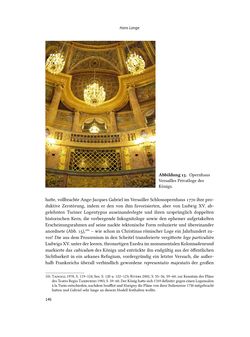 Bild der Seite - 146 - in Musiktheater im höfischen Raum des frühneuzeitlichen Europa - Hof – Oper – Architektur
