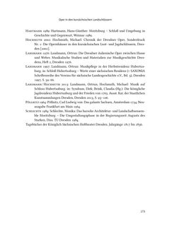 Bild der Seite - 173 - in Musiktheater im höfischen Raum des frühneuzeitlichen Europa - Hof – Oper – Architektur