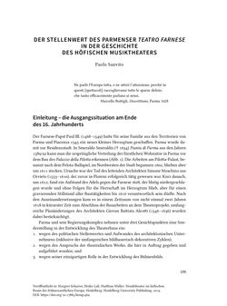 Image of the Page - 199 - in Musiktheater im höfischen Raum des frühneuzeitlichen Europa - Hof – Oper – Architektur