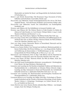 Bild der Seite - 261 - in Musiktheater im höfischen Raum des frühneuzeitlichen Europa - Hof – Oper – Architektur