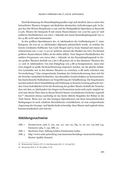 Image of the Page - 285 - in Musiktheater im höfischen Raum des frühneuzeitlichen Europa - Hof – Oper – Architektur