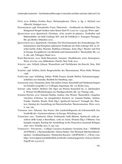 Bild der Seite - 421 - in Musiktheater im höfischen Raum des frühneuzeitlichen Europa - Hof – Oper – Architektur