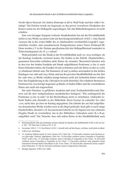 Bild der Seite - 425 - in Musiktheater im höfischen Raum des frühneuzeitlichen Europa - Hof – Oper – Architektur