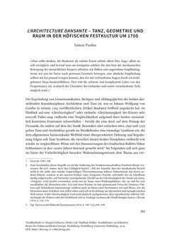 Image of the Page - 565 - in Musiktheater im höfischen Raum des frühneuzeitlichen Europa - Hof – Oper – Architektur