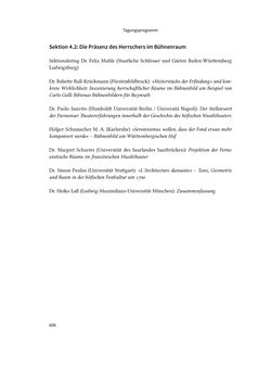 Image of the Page - 608 - in Musiktheater im höfischen Raum des frühneuzeitlichen Europa - Hof – Oper – Architektur