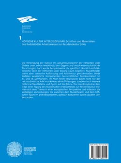 Image of the Page - Einband hinten - in Musiktheater im höfischen Raum des frühneuzeitlichen Europa - Hof – Oper – Architektur