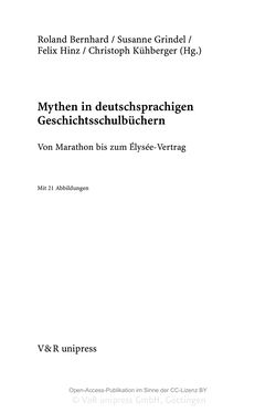 Image of the Page - (000005) - in Mythen in deutschsprachigen Geschichtsschulbüchern - Von Marathon bis zum Élyseée-Vertrag