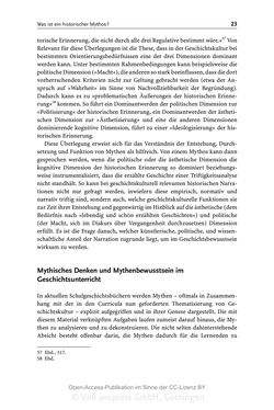 Image of the Page - 23 - in Mythen in deutschsprachigen Geschichtsschulbüchern - Von Marathon bis zum Élyseée-Vertrag