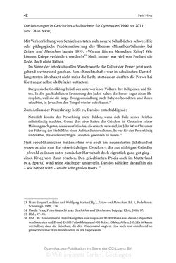 Image of the Page - 42 - in Mythen in deutschsprachigen Geschichtsschulbüchern - Von Marathon bis zum Élyseée-Vertrag