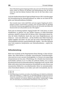 Bild der Seite - 208 - in Mythen in deutschsprachigen Geschichtsschulbüchern - Von Marathon bis zum Élyseée-Vertrag